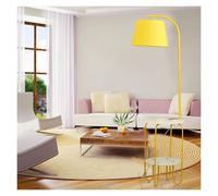 Kx9Lb8d Lampe sur pied Lampadaires Table d'appoint avec Station de Charge, Chevet Lampe attachée, Petite for Chambre à Coucher(Yellow)