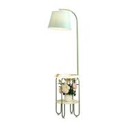 Kx9Lb8d Lampe sur pied Lampadaires Table d'appoint avec Station de Charge, Chevet Lampe attachée, Petite for Chambre à Coucher(Green)