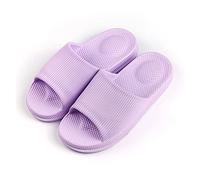 Kx9Lb8d Pantoufles de salle de bain Massage pantoufles dames été belle maison intérieur ménage salle de bain Couple sandales mâle Pantoufles d'intérieur(Purple,38·39)