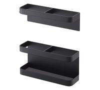 Kx9Lb8d porte-parapluie Support de rangement magnétique peu encombrant for porte-parapluies, montage mural, aucun perçage requis Porte-parapluie(Noir)