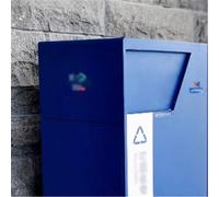Kx9Lb8d Poubelles extérieures Poubelle d'extérieur à double couvercle de style chinois en métal for site pittoresque