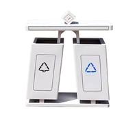Kx9Lb8d Poubelles extérieures Poubelle en métal créative for extérieur, espace pittoresque, public, double boîte