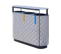 Kx9Lb8d Poubelles extérieures Poubelle extérieure en métal, design créatif, for un espace commercial pittoresque