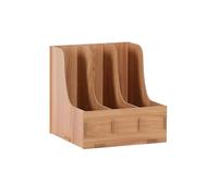 Kx9Lb8d Support de fichiers Organiseur de Bureau A4, trieur Papier, Porte-revues, classeur Vertical et Horizontal, Rangement Fournitures Papeterie Bacs à courrier(Bruin)
