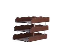 Kx9Lb8d Support de fichiers Organiseur de Bureau, bac à Papier 3 Compartiments for dossiers A4, Fournitures Domicile Bacs à courrier