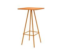 Kx9Lb8d Table Haute Table Haute carrée Multicolore for intérieur et extérieur, Camping-Car, terrasse, Restauration, fêtes, événements commerciaux(Orange)