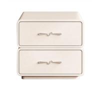 Kx9Lb8d Tables de Chevet Table de Chevet en Bois avec Deux tiroirs Rangement, Armoire Minimaliste Moderne, Petite Table(Blanc)