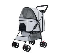 Kx9Lb8d Toilettes pour Animaux Chariot for Animaux de Compagnie, Chariot for Chien et Chat, Pliable for, à Plateau Facile Installer Bacs à litière Standards(Grigio)