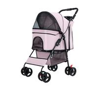 Kx9Lb8d Toilettes pour Animaux Chariot for Animaux de Compagnie, Chariot for Chien et Chat, Pliable for, à Plateau Facile Installer Bacs à litière Standards(Pink)