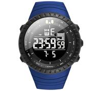 KXAITO 6256 Montre de sport militaire étanche pour homme avec affichage de la date et affichage de la date, affichage LED, alarme, chronomètre, noir foncé, Large
