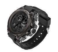 KXAITO Montre de Sport analogique pour Homme - Montre Militaire d'extérieur LED - Chronomètre numérique électronique - Grand écran - Étanche - Tactique - pour Homme, 26_Noir, L, 739