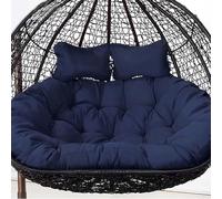 KXAOXGRC Coussin de Chaise d'oeuf, Coussin de Remplacement for Chaise œuf Suspendue, extérieur, 2 Places, Multicolore, 150x110 cm(E)