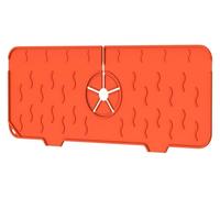 KXAOXGRC Coussin de Drainage d'évier de Cuisine en Silicone Tapis de vidange Robinet d'évier Salle Bains Cuisine Pliable en Silicone 140x370mm