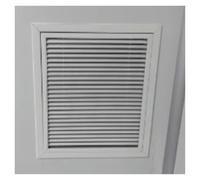 KXAOXGRC Panneau d'accès louvré, Couvercle de Ventilation Blanc, Panneau d'accès, Grille carrée, Plusieurs Tailles(350x350 mm/13.8x13.8 in)