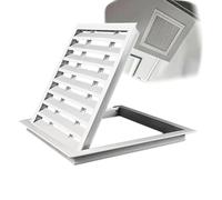 KXAOXGRC Panneau d'accès louvré, Panneau d'accès carré en Plastique for cloisons sèches, Grille à persiennes Maille Amovible, Plusieurs Tailles(26x26in/65x65cm)
