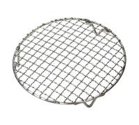 KXAOXGRC Rack de Barbecue en Acier Inoxydable de remplaceme Filet de Gril Rond Maille Barbecue d'acier Inoxydable avec Le Pied for Cuire l'argent Fumage 15-60cm(29.5cm)