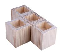 KXAOXGRC Risers de Meubles en Bois, Contremarches de Meubles Couleur Bois pin 3-20 cm Hauteur 500 kg Paquet 4(A 8cmIncrease Height 20cm)