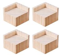 KXAOXGRC Risers de Meubles en Bois, Contremarches de Meubles en Bois pin 4 pièces Hauteur 3-20 cm(A 10cmIncrease Height 10cm)