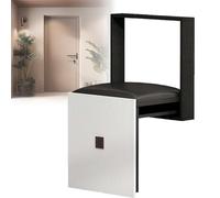 KXAOXGRC Tabouret Pliant Mural, Wall Mounted Folding Stool Bench for Shower Bathroom Multicolor(Black)