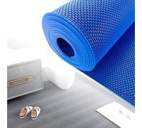 KXAOXGRC Tapis de Sol drainant en PVC, Tapis de Drainage antidérapant en PVC 5 mm Creux Forme S Multicolore, Plusieurs Tailles(Blue,120x300x0.5cm)