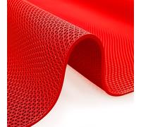 KXAOXGRC Tapis de Sol drainant en PVC, Tapis de Drainage antidérapant en PVC, découpe Libre, Multicolore, Plusieurs Tailles(Red,90x200x0.5cm)