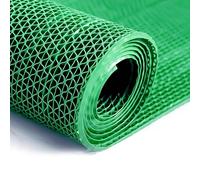 KXAOXGRC Tapis de Sol drainant en PVC, Tapis de Drainage en PVC Gris, lot 12, Plusieurs Tailles, épaisseur 4,5 mm/5 mm, Creux Forme S, découpe Libre(Green,90x500x0.45cm)