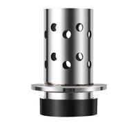 KXAOXGRC Videur de Bouteille de coulée perforée, Tailles Multiples perforées de Base en Caoutchouc d'acier Inoxydable Flacon bâti for investir Vide(2 in X4 in)