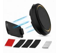 Kxathfa 2 Pièces Support Magnétique pour OONO CO-Driver NO2, Fixation Tableau de Bord avec Aimants Puissants et Adhésif Résistant, pour l'avertisseur de Radar NO2 en Aluminium
