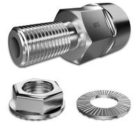 Kxathfa 3 Pièces Adaptateur Essieu Vélo, Adaptateur Universel pour Essieu de Vélo, Extension Axe Arrière pour Attelage Remorque Vélo avec Denture Antidérapante, Accessoire pour VTT, Électrique.
