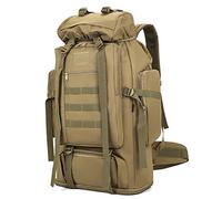 Sac à dos tactique de 100 L pour randonnée, camping, randonnée, randonnée, chasse, sac à dos militaire Molle imperméable, kaki