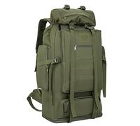 KXBUNQD Sac à dos imperméable Molle 70L/100L Sac à dos de randonnée Grand sac à dos pour voyage, vert militaire, Large, Sport