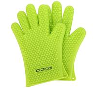 Kxcfcys® 1 paire de gants de cuisine en silicone résistant à la chaleur pour barbecue grill et four