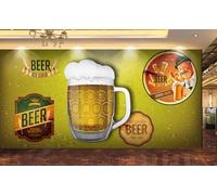 kxcghlsglj Peinture murale personnalisée, vêtements de travail, hôtel culturel, bière, fond d'écran - 150 cm x 105 cm