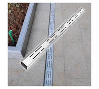 KXCVBNKLJ Caniveau linéaire en Acier Inoxydable pour, Kit de Drainage Canal en Acier Inoxydable for Patio, tranchée étroite for intérieur et extérieur, Plusieurs Tailles(1PACK,20x5cm(7.9x2.0in))
