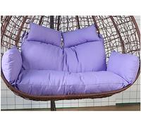 KXCVBNKLJ Coussin pour Fauteuil hamac « Egg », 2 Seater Egg Chair Cushion Waterproof Outdoor Hanging Swing Replacement Multicolor(Purple)