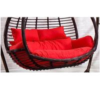 KXCVBNKLJ Coussin pour Fauteuil hamac « Egg », 2 Seater Egg Chair Cushion Waterproof Outdoor Hanging Swing Replacement Multicolor(Red)