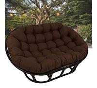 KXCVBNKLJ Coussin pour Fauteuil hamac « Egg », Double Egg Hanging Swing Patio Chair Cushion Multicolor Multiple Sizes(Brown,67 * 47 * 6in)