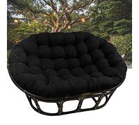 KXCVBNKLJ Coussin pour Fauteuil hamac « Egg », Double Egg Hanging Swing Patio Chair Cushion Multicolor Multiple Sizes(Black,65 * 45 * 6in)