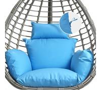 KXCVBNKLJ Coussin pour Fauteuil hamac « Egg », Hanging Egg Chair Replacement Cushion Multicolor(Sky Blue)