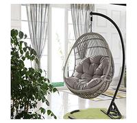 KXCVBNKLJ Coussin pour Fauteuil hamac « Egg », Hanging Egg Hammock Chair Cushion Multicolor Without Stand(Grey)