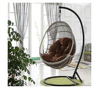 KXCVBNKLJ Coussin pour Fauteuil hamac « Egg », Hanging Egg Hammock Chair Cushion Multicolor Without Stand(Brown)
