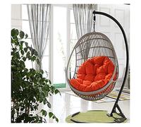 KXCVBNKLJ Coussin pour Fauteuil hamac « Egg », Hanging Egg Hammock Chair Cushion Multicolor Without Stand(Orange)