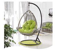 KXCVBNKLJ Coussin pour Fauteuil hamac « Egg », Hanging Egg Hammock Chair Cushion Multicolor Without Stand(Green)