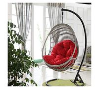KXCVBNKLJ Coussin pour Fauteuil hamac « Egg », Hanging Egg Hammock Chair Cushion Multicolor Without Stand(Red)
