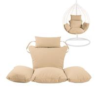 KXCVBNKLJ Coussin pour Fauteuil hamac « Egg », Swing Egg Chair Replacement Cushion Foldable Water-Resistant Headrest Pillow Multicolor(Sand)