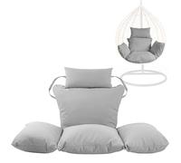 KXCVBNKLJ Coussin pour Fauteuil hamac « Egg », Swing Egg Chair Replacement Cushion Foldable Water-Resistant Headrest Pillow Multicolor(Silver)
