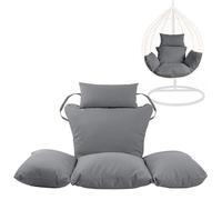 KXCVBNKLJ Coussin pour Fauteuil hamac « Egg », Swing Egg Chair Replacement Cushion Foldable Water-Resistant Headrest Pillow Multicolor(Dark Grey)