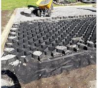 KXCVBNKLJ Grille de stabilisation en polyéthylène pour gravi PerméableRetainWallGrid5cmTallGravierStabilisateurPaversShedBase SlipGroundGridMultiSize(3x9m/10x29.5ft)