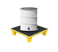 KXCVBNKLJ Modular Spill Containment Tray Platform, Plate-Forme modulaire de Confinement des déversements avec Grille Multicolore Plusieurs Tailles(60 * 60 * 15cm)