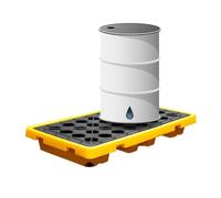 KXCVBNKLJ Modular Spill Containment Tray Platform, Plate-Forme modulaire de Confinement des déversements avec Grille Multicolore Plusieurs Tailles(130 * 68 * 15cm)